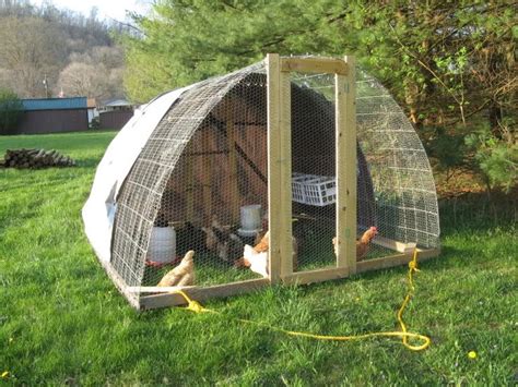 Our Hoop Housechicken Tractor Hoop House Chickens Chickens Backyard