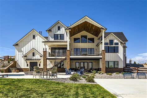 Spacious Modern Farmhouse Plan With Option To Finish Walkout Basement