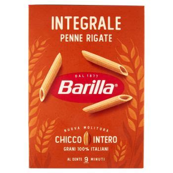 Barilla Integrale Penne Rigate Pasta Di Semola Di Grano Duro 500 G