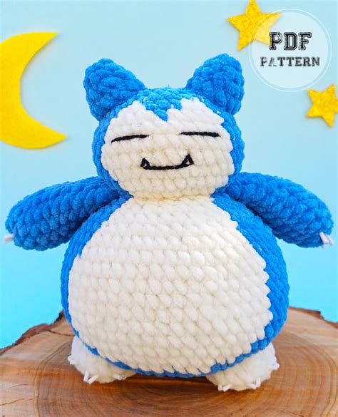 Free Plush Snorlax Crochet Amigurumi Pattern