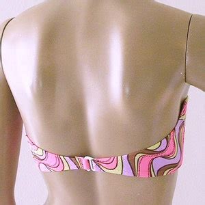 S S Thong Bikini Bottom With Strapless Bandeau Top In Etsy