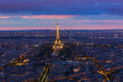 Paysage Urbain De Paris Avec Tour Eiffel Dans Les Frances Photo