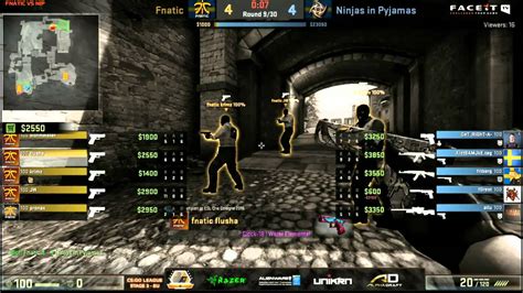 CS GO Fnatic Vs NiP Cobblestone 1 2 FACEIT League 2015 Stage 3