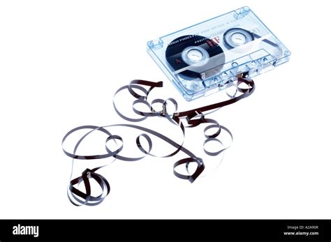 audio tape with pulled out tape Stock Photo - Alamy