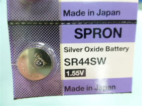 Sr W V Silver Oxide Battery Unicell