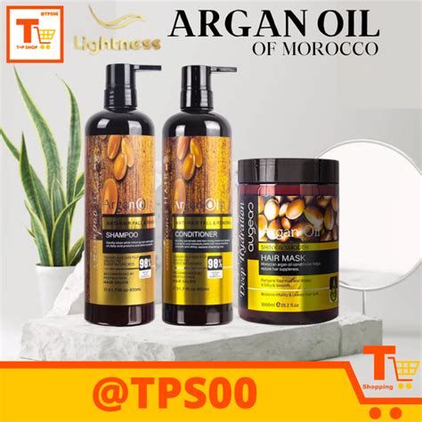 Lightness [argan Oil] Hair Care Products Hair Treatment Shampoo Conditioner Hair Mask