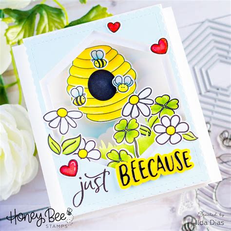 I Love Doing All Things Crafty Honey Bee Spring Scene Pop Up Shadow Box Card Honey Bee Stamps