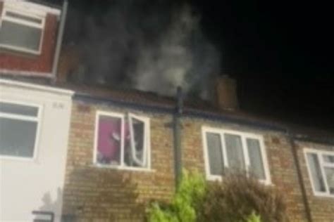 Turntable Ladder Used To Tackle Perivale House Fire