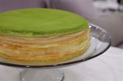 Get Lady M Green Tea Mille Cr Pes Cake Inches Frozen Delivered