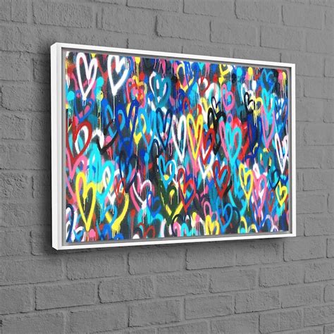 Graffiti On Canvas Etsy