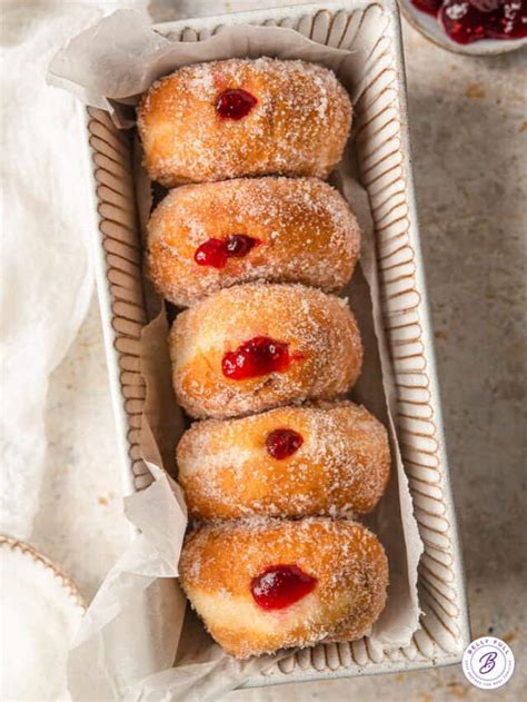 Sufganiyot Recipe Jelly Donuts Belly Full