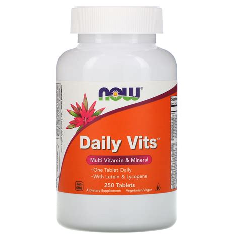 Now Foods Daily Vits Multi Vitamin Mineral Tablets