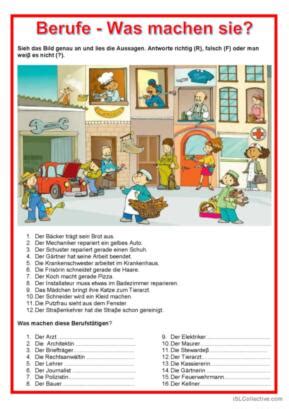 675 Bildbeschreibung Deutsch DAF Arbeitsblätter pdf doc