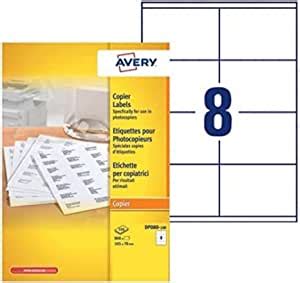 AVERY Boite de 800 étiquettes autocollantes multi usages Format 105