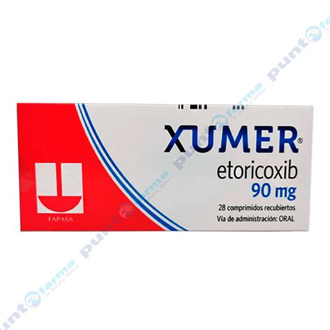 Xumer Etoricoxib Mg Caja De Comprimidos Recubiertos Punto Farma