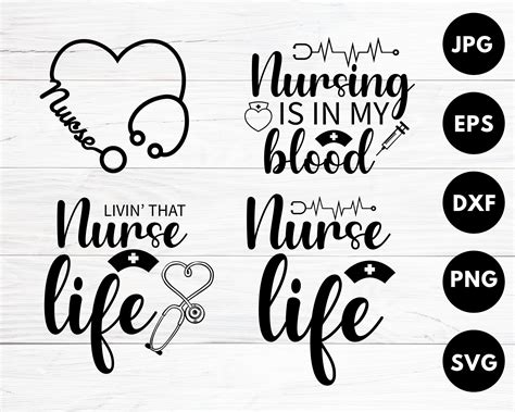 Nurse Svg Bundle Nurse Quotes Svg Doctor Svg Nurse Svg Etsy