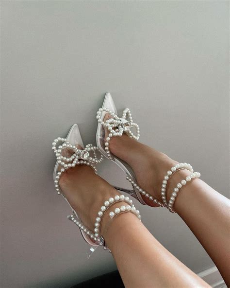 Pearl Bow Heels Loreta