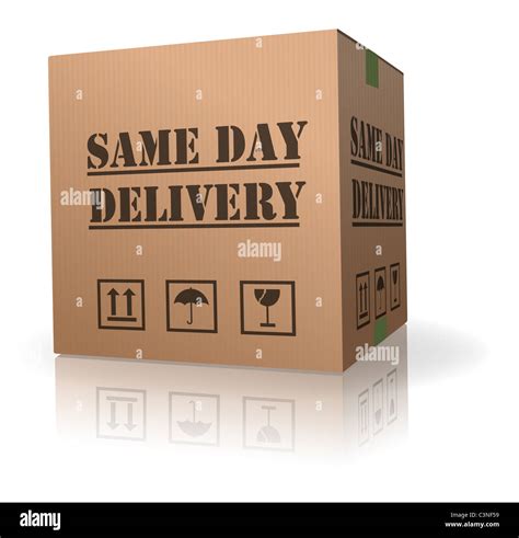 Package Delivery Same Day Shipment Urgent And Quick Stock Photo Alamy