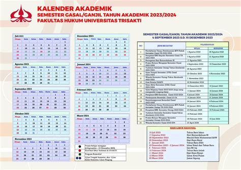 KALENDER AKADEMIK SEMESTER GASAL GANJIL TAHUN AKADEMIK 2023 2024