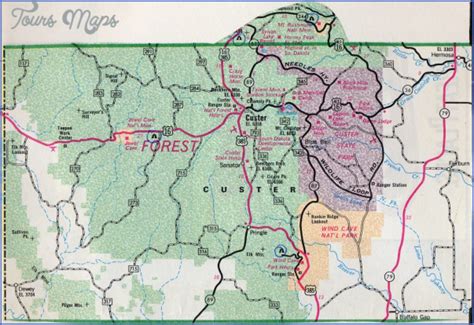 Custer State Park Map South Dakota Toursmaps With Regard To Custer