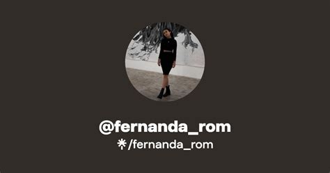 Fernanda Rom Instagram Tiktok Linktree