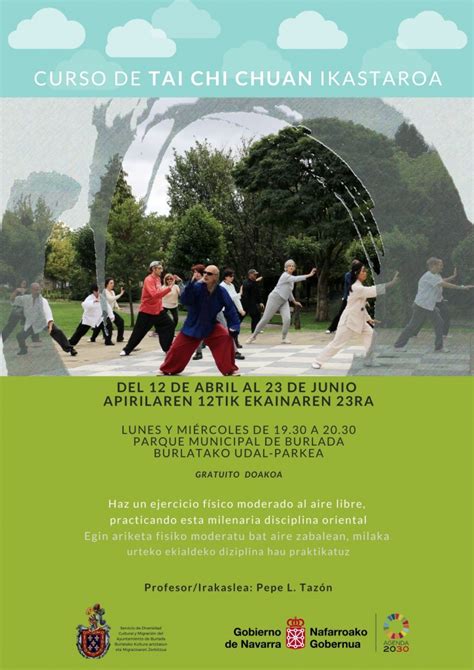 Cartel Tai Chi Chuan Ayuntamiento De Burlada Burlatako Udala