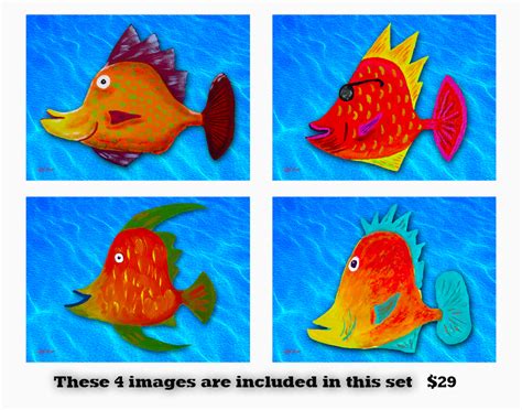 Funky Fish 2 Set | Lobster Trap Art