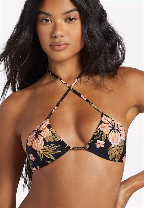 Buy Billabong Hooked On Tropics Multi Triangle Bikini Top Online