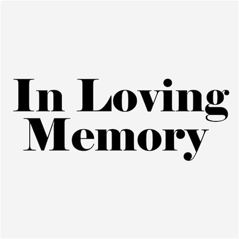 Premium Vector In Loving Memory Of Lettering Vector Illustration