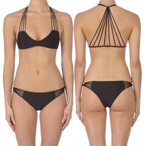 Mikoh Banyans Lanai Bikini Set Night Black S Gem