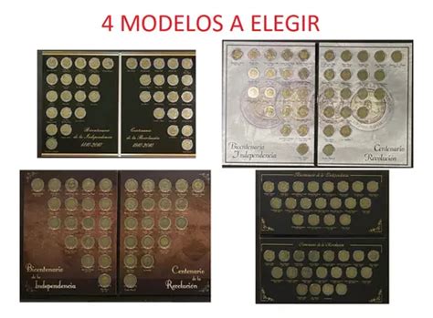 Álbum Completo Colección Monedas 5 Pesos Conmemorativas en venta en