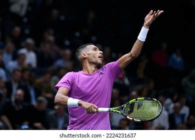 Felix Auger Aliassime Canada During Rolex Paris Stock Photo