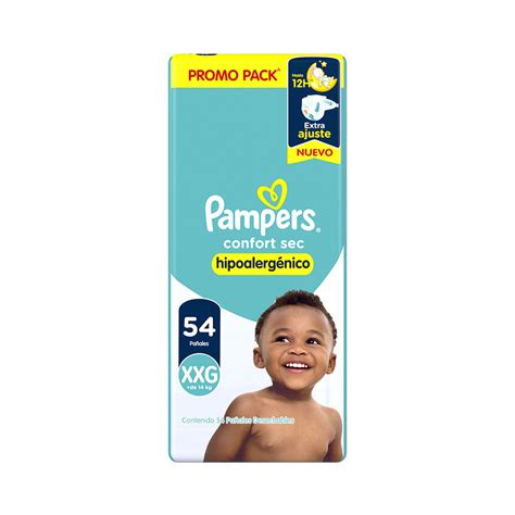 Pañal Pampers Confort Sec Xxg 54u Jumbo