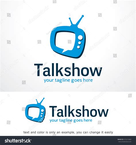 Talk Show Logo Template Design Vector Stock Vector (Royalty Free) 572215483