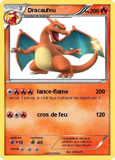 Pok Mon Dracaufeu Lance Flame Ma Carte Pok Mon