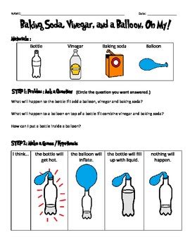 Baking Soda Vinegar Balloon Experiment Worksheet