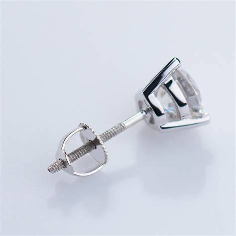 Gigajewe Ct K K K White Gold Earrings Set With Forever One Def C