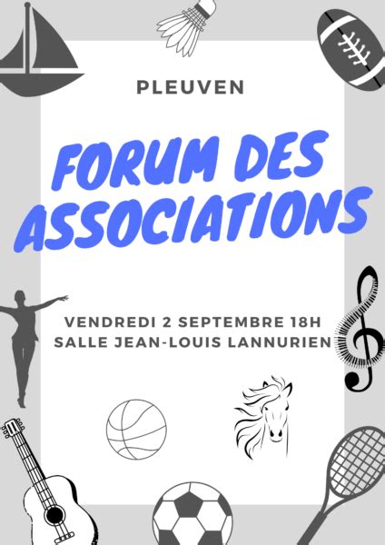 Forum Des Associations Mairie De Pleuven