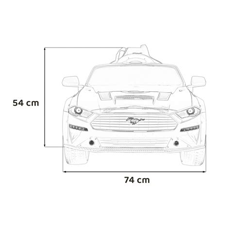 Autko Ford Mustang Gt Na Akumulator Dla Dzieci Bia Y Regulacja