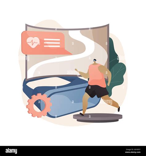 Vr Fitness Gym Abstract Concept Vector Illustration Stock Vector Image