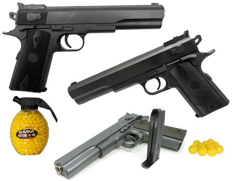 Pistolet Metalowy Na Kulki Metal Imitacja Replika Broni Colt V