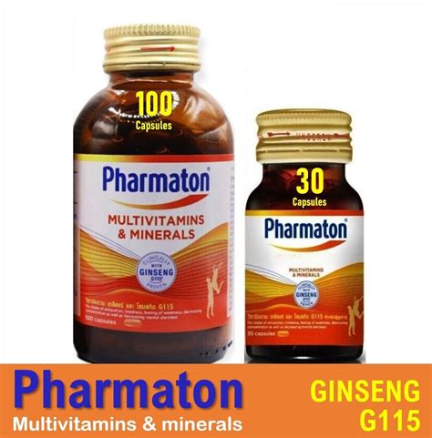 30 100 Capsules Pharmaton G115 Ginseng Multi Vitamin Healthy Prophylaxis Aged Ebay