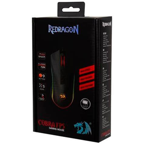 Mouse Redragon Cobra Fps Rgb 24000 Dpi Negro