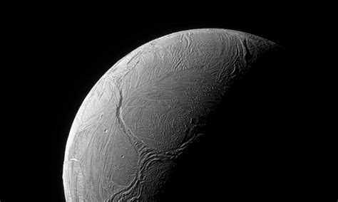 Blick Auf Saturn Von Enceladus