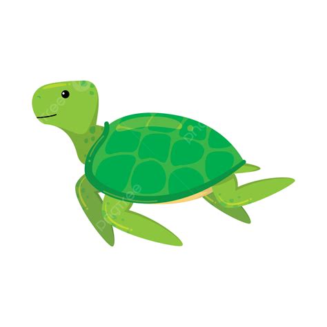 Cartoon Turtle Illustration Swimming Vector Turtle Clipart Swimming Clipart Cartoon Clipart