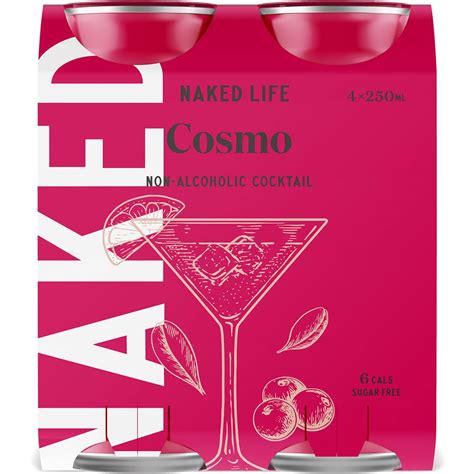 Naked Life Cosmo Non Alcoholic Cocktail Cans Ml X Pack Woolworths