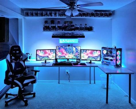 Stunning Gaming Setup Ideas For Your Bedroom That Will Amaze You | Video game rooms, Room setup ...