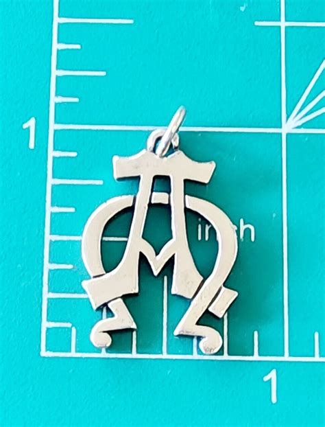 RARE Larger Size James Avery ALPHA And OMEGA Pendant NEAT Piece EBay