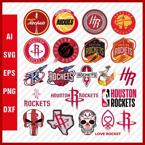 Houston Rockets Logo SVG - Rockets SVG Cut Files - PNG Logo | Inspire ...