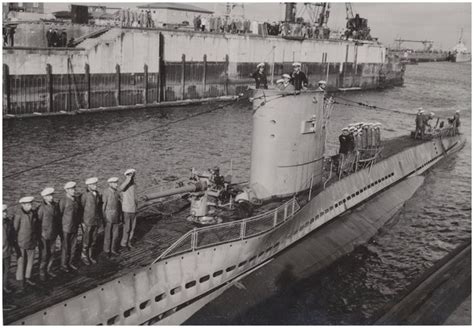 The U29 After Her Sinking The British Aircraft Carrier HMS Courageous